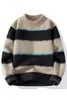 Men's Sweaters 2023 Autumn/Winter High-Quality Fashion Trend Mink Fuzz Sweater Men Casual Comfortable Warm Size M-3XL