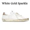 дизайнерская повседневная обувь Кроссовки Golden Goode White Gold Sparkle Star в золотом блеске белые Black Royal Blue Creamy SilVey White Ice Orch женская мужская обувь кроссовки