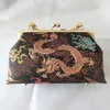 Evening Bags Original exclusive silk Song brocade retro women's bag bamboo knot hand mouth gold bag crossbody handbag Cheongsam bags