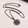Hänge halsband Trendiga livsblomma Sacred Geometry för män rostfritt stål ihåliga lotus hängen krage manliga gåva smycken