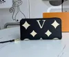 TOP Designer billetera para mujer de lujo Pochette Felicie monederos carta de flores Empreinte titulares de tarjetas de crédito bolsas de embrague de dinero largo de alta calidad con caja original