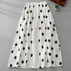 Skirts Table Skirt For Parties Women's Summer Casual Fashion Retro Dot Loose Waist Style 12 Drop Bed Womens Tulle Long