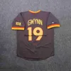 Tony Gwynn Baseball -Trikot Trevor Hoffman Indianer Rick Vaughn Bo Jackson George Brett Kansas City Larry Doby Bob Feller Paige