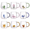 Wine Glasses 400ml Cartoon Animal Shape Glass Home Cute High Borosilicate Single Layer Cup Living Room With Guests Juice Cold Drink