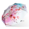 Paraplyer Creative Flower Fold Paraply Rain Sun UV Windproof Sunscreen Sunny Parapluie Upf 50 Tela Sombrilla Parasol Paraguas