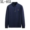 メンズポロス8xl 7xl 6xl秋のカジュアルルーズポロシャツメンズ長袖ビジネスシャツ最高品質のTシャツ230823