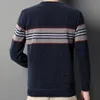 Pulls pour hommes Pulls rayés de mode Pull tricoté Hommes Vêtements Épais Hiver Pulls chauds Vêtements pour hommes Sweatshirts de Noël 1119 230823