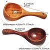 Natural Wooden Eating Tableware Wooden Spoon Water Scoop Japanese Style Rice Spoon Household Long Handle Rice Spoon Large HKD230810