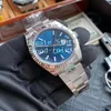 Relógio de cristal de 41 mm homens preto azul cinza prata arf v3 versão automática 2824 eta ar fábrica 904l Men de aço inoxidável 126334 rhodiu221s