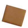 Topp lyxiga plånböcker Designer Purse Card Holder äkta läder franska klassiska bruna rutiga mynt plånböcker mode1155980