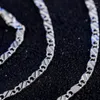 Цепи роскошные 925 серебряного серебра Специальные 2 мм Клавицкие ожерелья для мужчин Женщины свадебные украшения рождественские подарки 40-75 см.