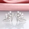 Stud -oorbellen Trendy High Heels Oor studs met voor vrouwen en meisjes roestvrijstalen kubieke zirkonia accessoires sieraden