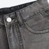 Pantaloni autunnwinter di jeans da donna gradiente nero per leisure joker dritte jeans 230823