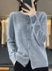 Malhas femininas Cardigan Sweater Mulheres O-Gobes Longo Longo Top Coreano Estilo Coreano Em Outerwears Mujer Knitwear Designer Oversize Spring Case