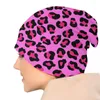 Beretten Leopard Cheetah Patroon Beanie Cap Unisex Winter Warm Bonnet Homme breien hoed dierenhuid printplekken schedels muts hoeden