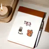 50 PCS Cartoon Animal Stickers Waterproof Decorative Mobile Diary Decorative PVC