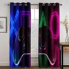 Curtain 3D Modern Competitive Cool Game Controller Childern Boy Kids 2 Pieces Thin Drapes Window For Living Room Bedroom Decor