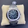 ZF Factory Top Luxury Watch Perfect PP Watch 5712 ETA CAL240 Automatisk Super Movement Quality Blue Dial 904L Rostfritt stål Vattentät armbandsfodral