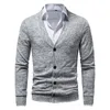 Pulls pour hommes Cardigans pour hommes Pull Poche Hommes Tricot Cardigan Boutons Col V Couleur Solide Pull Homme Casual Slim Fit SW03 230823