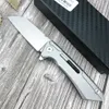 Coltelli da serbatoio Coltello pieghevole per ascia 3,75 "Lama 440c Manici in acciaio nero 420 Soccorso esterno Escursionismo Autodifesa Campo tattico Caccia Utilità di combattimento SMF Strumenti EDC