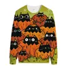 2023New Halloween Autumn/Winter Pumpkin Men's tröja Hip Hop Tide Personlig huva tröja Fashion Pullover för män