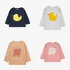 Conjuntos de roupas 23 Autumn Winter BC Cartoon Prinha Camiseta de manga longa Para homens e mulheres suéter infantil Substituído 230823