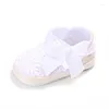 Erste Wanderer Wonbo Baby Girl Born Shoes Frühling Sommer Süße Sehr helle Mary Jane Big Bow Strick Ballerina Kleid Kleid Krippe Schuh