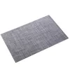 Tabel Runner 6pcs Placemats Warmtebestendige kleurbestendige anti-Skid Wasbare Mats Square PVC TI99