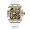 Orologi da polso orologio di lussuoso orologio da uomo Onola Brand Openwork Automatico Meccanico impermeabile