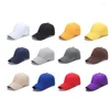Top Caps Erkek Kadınlar Çok Renkli Beyzbol Kapağı Tepeli Düz Renk Ayarlanabilir UNISEX BAHAR YAZ BADA KAPI GHADE SPOR