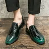 Jurk schoenen loafers heren schoenen octrooi leer glanzende gradiënt eenvoudige slip-on mode klassiek zakelijk casual feest banket jurk schoenen 230823