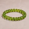 Bracciale con perline elastiche in giada verde quarzosio per braccialetti unisex per le donne braccialetti di design braccialetti per le donne gioielli firmati uomo gioielli gemme e gioielli
