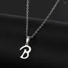 Collane a pendente ifkm in acciaio inossidabile iniziale a-Z Capital Letter Necklace per donne uomini Alphabet Chain Fashion Gioielli regalo