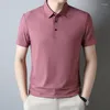 Herr t-skjortor polo skjorta för män kläder 2023 sommar casual mens korta ärm t-shirts mode randig topp ropa hombre