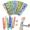 Andere Event-Partyzubehör 10 Stück Cartoon-Einhorn-Schlagarmbänder Babyparty Meerjungfrau Dinosaurier Tiere Armband Geschenk Geburtstagsfeierzubehör Kinderbevorzugungsspielzeug 230824