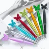 10 Kleurvlinder Topkop Plastic Ballpoint Pens Plastic Student Writing Ballpoints Cartoon Ballpoint Pen Office School Supplies T9I002430