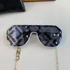 Designer-Damen-Sonnenbrille, Masken-Sonnenbrille, einzigartiges Design, FOL514, Pilotenurlaub, Party, kommt mit Kette, Originalverpackung, kostenloser Versand, schneller Versand