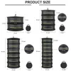 ハンガー2/4/6/8花のラックハンギーレイヤー直径乾燥乾燥機ジッパーブラックネットプラントメッシュハイドロポニクス