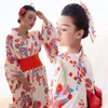 Ethnic Clothing Noble Women Evening Party Dress Japanese Yukata Kimono Bathrobe Gown Traditional Geisha Cosplay Costumes Elegant Daily Gowns
