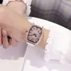 Zegarek 2023 Duży rozmiar mody Tonneau Watch Men Designer w pełni diamentowy mężczyzna zegarki kwarc