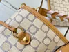Kvinnors klassiska präglade tryck handväska vävd läder axel rem enskilt axel väska läder designer väska plånbok lyx tote stor kapacitet shopping väska