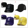 Designer kapelusz męski moda damska baseball czapka mąta czapki litera NY Summer Snapback Sunshade Sport Haft Hafdery luksusowy regulowany kapelusz n12