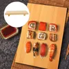 Dinnerware Sets Sushi Plate Snack Serving Bandey Wood Board Sobremesas