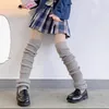 Frauen Socken JK 70 cm über Knie Japanische Uniform Korean Lolita Winter Y2K Strickstiefel Stapel Fußwärmeabdeckung