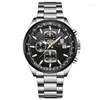 Wristwatches BEN NEVIS Men Watches Business Luxury Stainless Steel Quartz Watch Date Chronograph Male Sport Military Wristwatch BN6027G