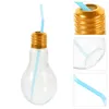 Vases Party Favors 500ml Light Bulb Drinking Glasses Beverage Tea Water Bottle Jug With And Sealing Caps