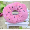 Dog Toys Tuggar Donut Plush Squeaky Toy 3 Designs Valfritt Drop Delivery Home Garden Pet Supplies Dh5cm