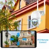 Jooan 5MP Wireless WiFi Camera Outdoor 4X Digital Zoom PTZ IP Camera Night Full Color Audio Waterproof Security CCTV Camera HKD230812