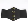 Belts Elastic Waist Belt For Women Ladies Dress Corset Fashion Female Stretch Strap With Alloy Buckle Prom Drop