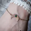 Bedelarmbanden vrouwelijkheid genezende maanarmband met aventurine fase groene steen hemelse geschenken boho sieraden voor vrouwen - aanpassen